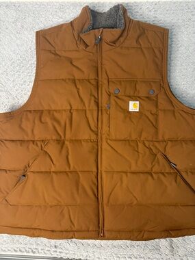 Carhartt Men's Carhartt Brown Insulated Quilted Vest